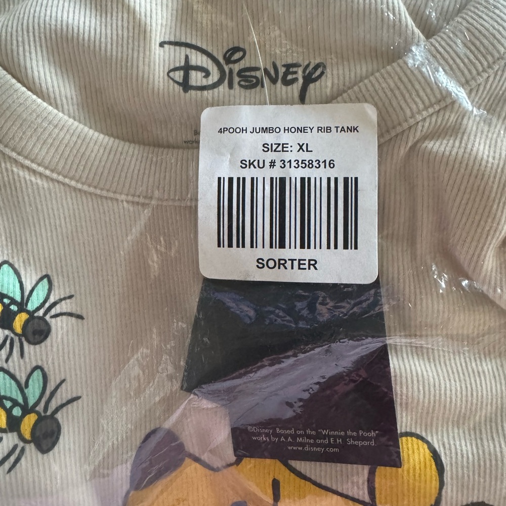 Disney Yellow and Red Winnie the Pooh Tank